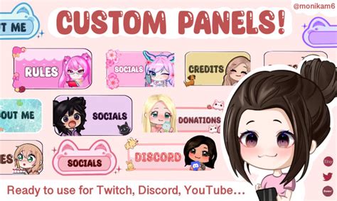 Make Custom Chibi Panels Or Banners For Twitch By Monikam6 Fiverr