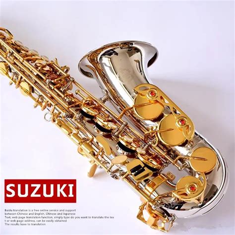 Suzuki Eb Saxof N Alto E Flat Niquelado Dorado Clave Saxof N