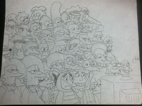 the simpsons watching tv by sideshowricky on DeviantArt