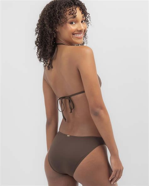 Shop Topanga Coco Fixed Triangle Bikini Top In Dark Choc Fast