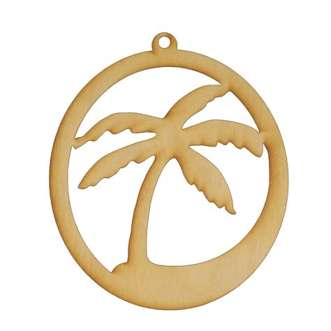 Wooden Palm Tree Cutout For Summer Themed Crafts