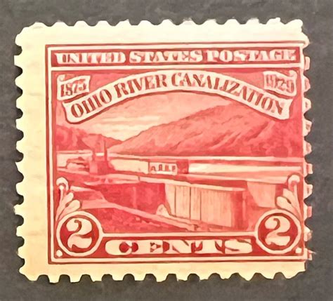 Scott Ohio River Canalization Single Stamp Mog Lot