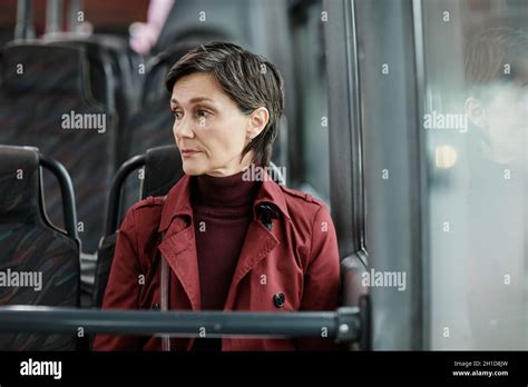 Mature Woman Public Transport Hi Res Stock Photography And Images Alamy