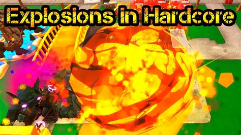 Explosions In Hardcore Roblox Tower Defense Simulator YouTube