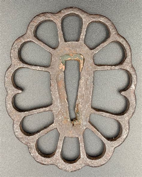 Tachi Tsuba Of Chrysanthemum Design Late Heian Kamakura Period Ca