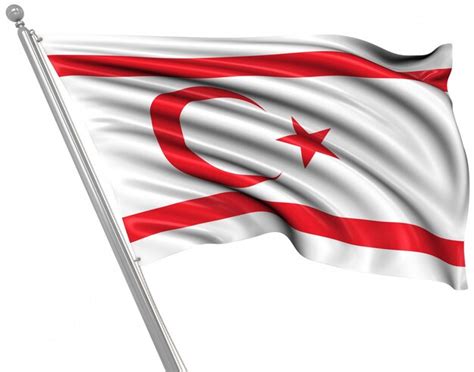 Premium Photo | Flag of the turkish republic of northern cyprus