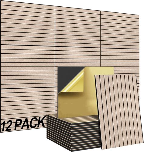 Amazon BUBOS 12 Pack Acoustic Panels With Self Adhesive 16 X 12 X