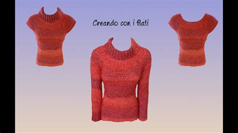 Maglia Punto Brioche Tutorial Uncinetto Crochet Creando Con I Filati