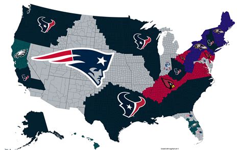 Nfl Imperialism Map Week 16 2019 Nfl