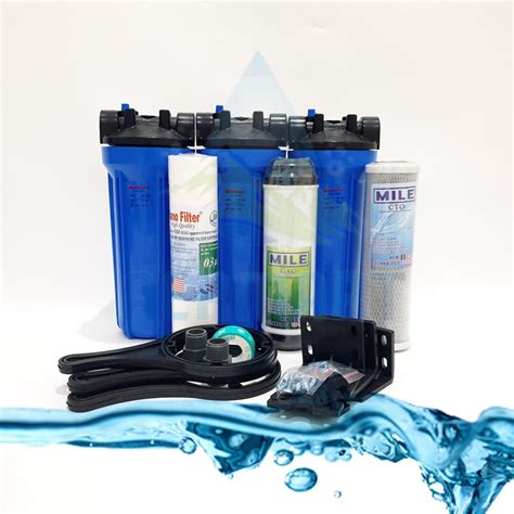 Jual Paket Filter Air PDAM Housing Blue Filter Air Siap Pakai Shopee