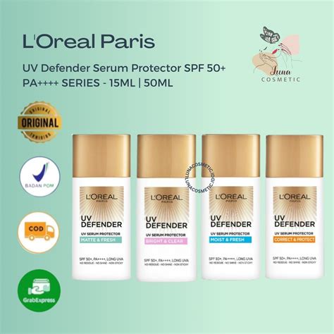 L Oreal Paris Uv Defender Serum Protector Sunscreen Ml Ml Spf