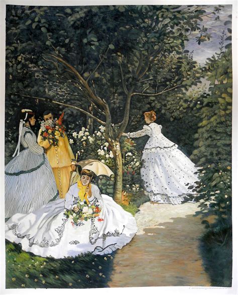 Women In The Garden Claude Monet Paintings Claude Monet Art Monet