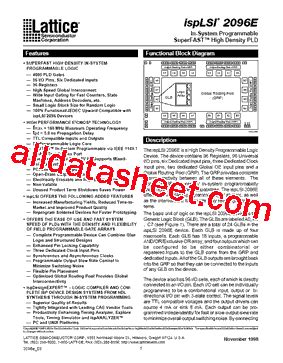 Isplsi E Lq Datasheet Pdf Lattice Semiconductor