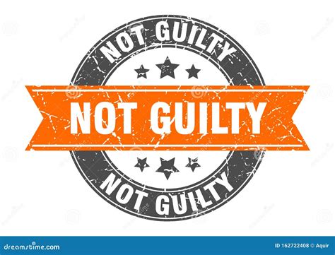 Not Guilty Stamp Stock Vector Illustration Of Sticker 162722408