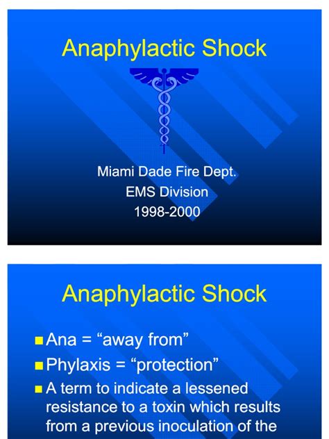 Anaphylactic Shock Pdf Allergy Shock Circulatory