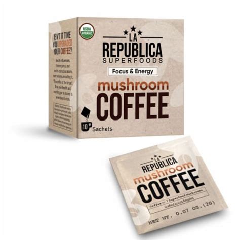 Mushroom Instant Coffee 10pk Sachets 8 Oz Each 1 Box Ralphs