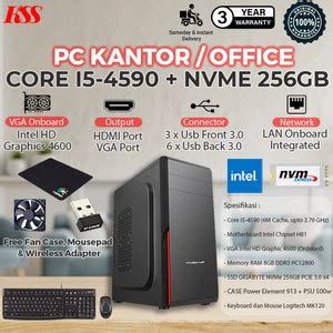 Jual KOMPUTER PC RAKITAN I5 4590 RAM 8GB SIAP PAKAI MULTITASKING