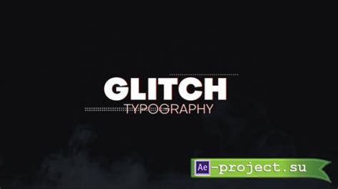 Videohive Glitch Typography Project For After Effects