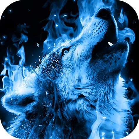 Wolf Anime Blue Fire Wallpaper - Anime Blue Fire Wallpapers Top Free ...