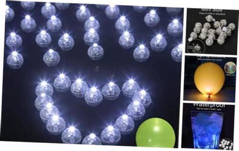 Pcs Led Balloon Light Mini Round Balls Lights Waterproof Tiny Led