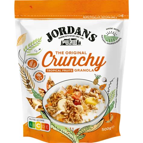 Jordans The Original Crunchy Granola Tropical Fruits Zak 500 Gram