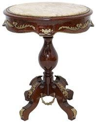 Casa Padrino Baroque Side Table Dark Brown Brass Cream Antique