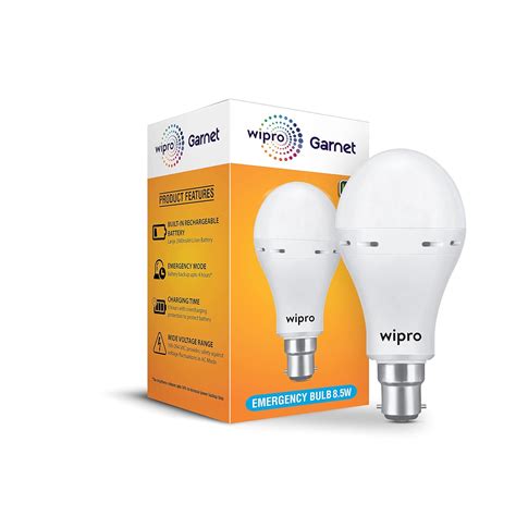 Wipro Garnet W Led Emergency Bulb Cool Day White K B Led