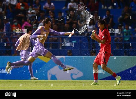 Angkok Thailand Juni Das Afc U Finale Des Asien Cup