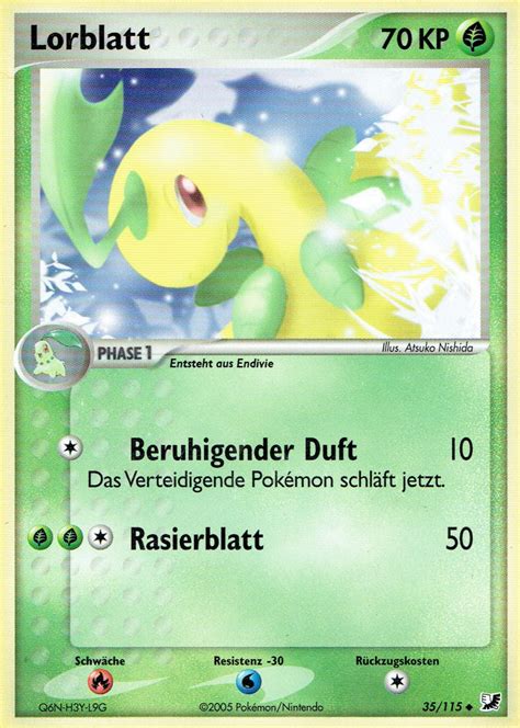 Lorblatt 35 115 Wert Bild Künstler Seltenheit Pokemonkarte de