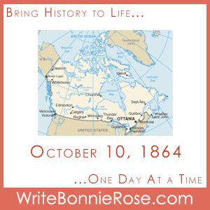 Timeline Worksheet: October 10, 1864, The Quebec Conference Begins - WriteBonnieRose.com