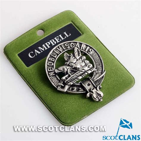 Campbell Clan Crest Badge in Pewter