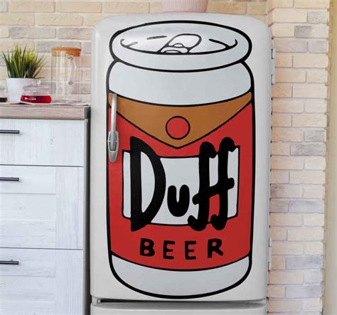 Kühlschrank Folie Duff Bier TenStickers