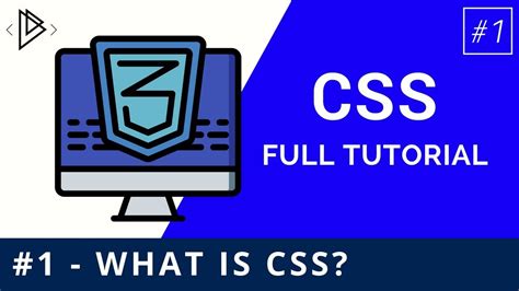 1 What Is Css Css Full Tutorial Youtube