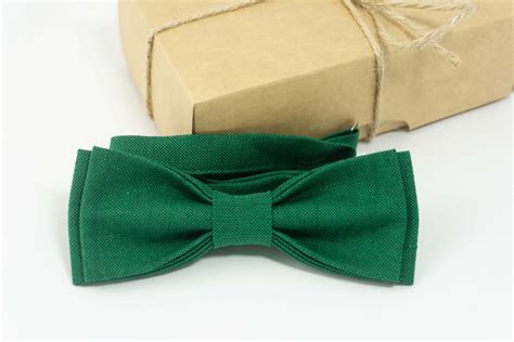 Emerald green wedding bow tie groom bow ties groom bow | Etsy