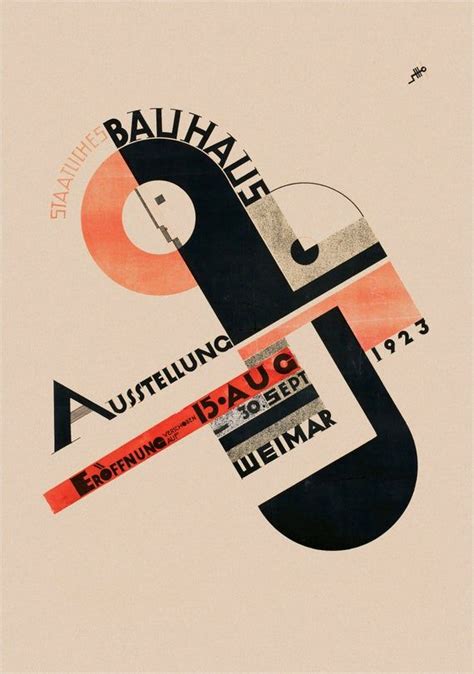 JOOST SCHMIDT Bauhaus Weimar Exhibition 1923 Hi Res Vintage Poster