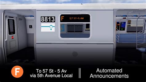 PTA Subway F Train To 57 St Announcements From Ridgeworth Island