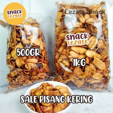 Jual Sale Pisang Kering Manis Kiloan 1KG Murah Kripik Sale Pisang