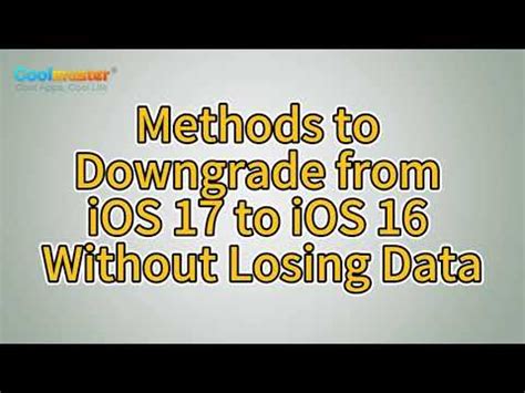 How To Downgrade From Ios To Ios Without Losing Data Iphone Wired