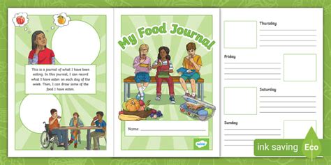 NEW My Food Journal Writing Frame Lehrer Gemacht