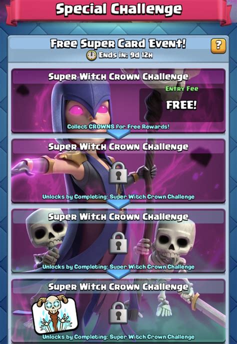 Meilleur Deck Défi De La Couronne De La Super Sorcière Clash Royale