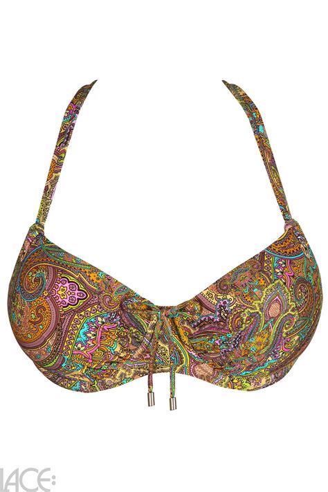 Primadonna Swim Sakarun Bandeau Bikini Top D H Cup Sunny Paisley Lace