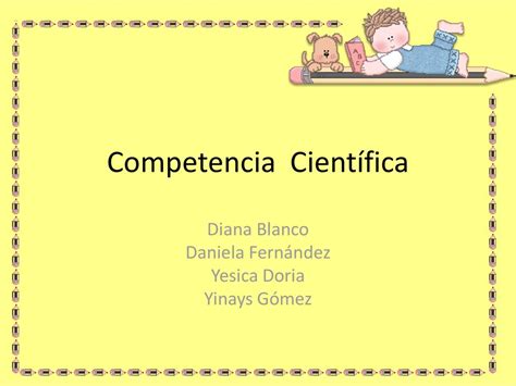 Competencia Cient Fica Ppt Descargar