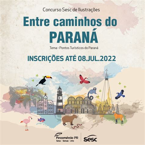 Pontos turísticos do Paraná são tema de seleção de desenhos do Sesc PR