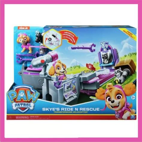 Paw Patrol Skye Transforming Helicopter And Skye Figure Ride Amd Rescue Playset Eur 28 81