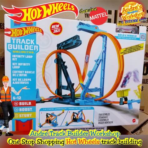 Hotwheels Track Infinity Loop Kit Original Mattel Hot Wheels Track Shopee Malaysia