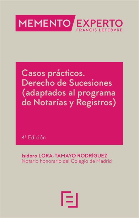 Libro MEMENTO EXPERTO Casos prácticos Derecho de sucesiones