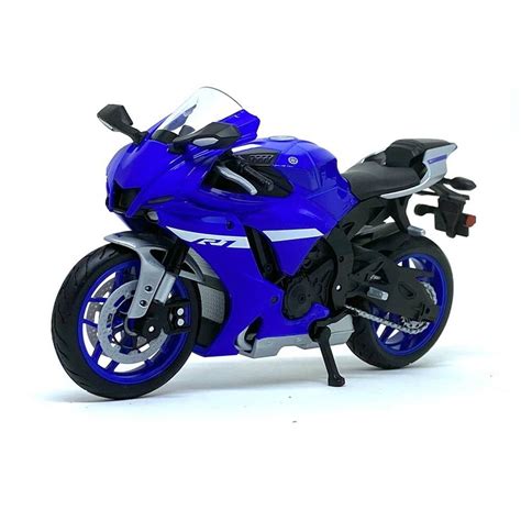 Miniatura Moto Yamaha YZF R1 2021 Azul 1 12 Maisto