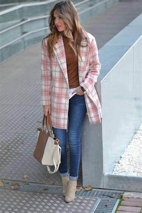 PINK PLAID COAT