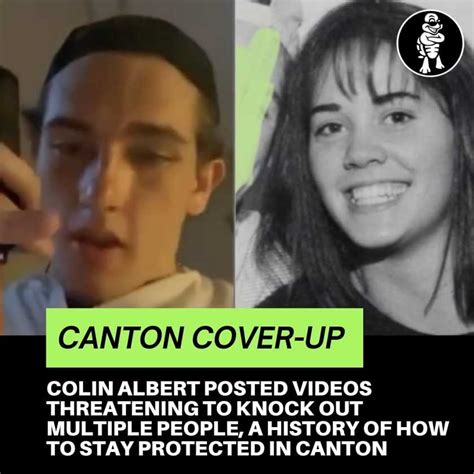 Shared Post Canton Cover Up Part 25 Colin Albert Posted Videos