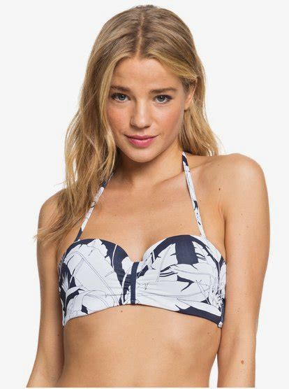 Printed Beach Classics Top De Bikini Bandeau Moldeado Para Mujer Roxy